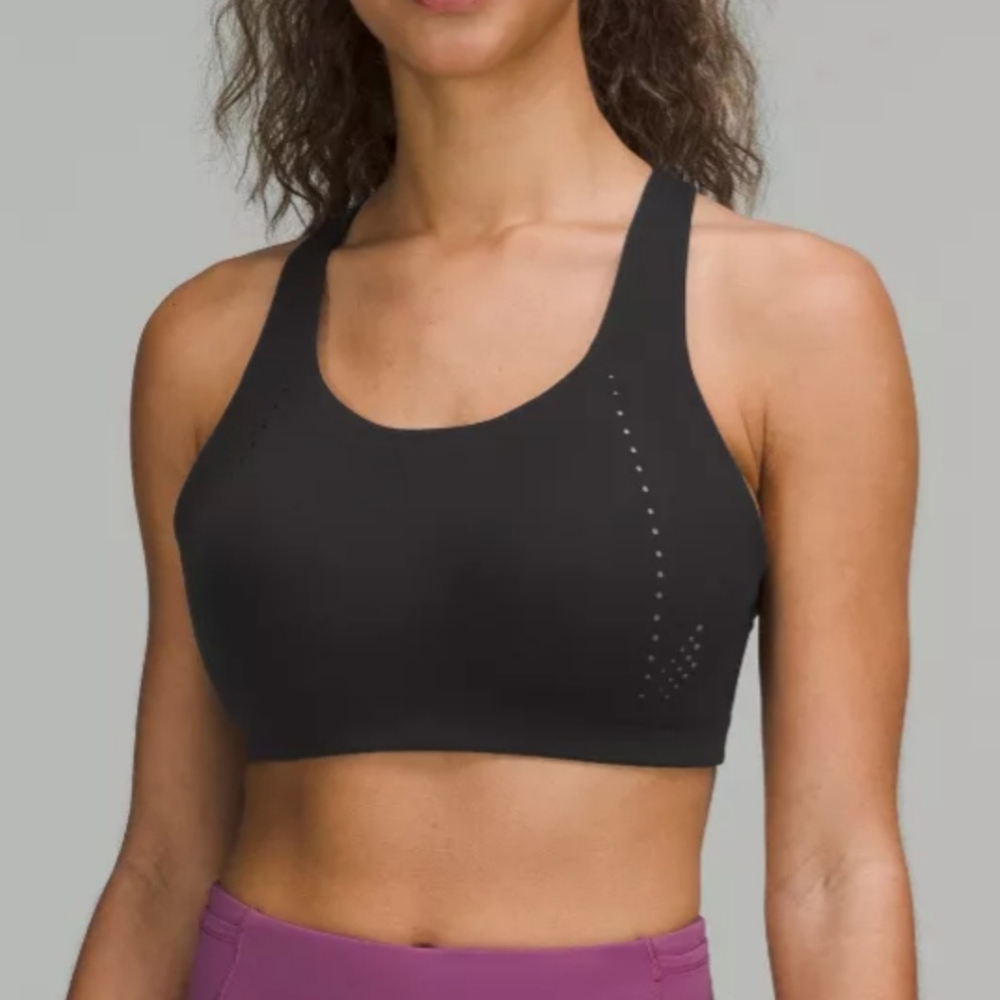 Lululemon Air Support High Support Black Sports Bra 32DD 32E